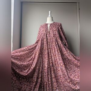 Daughters Of India Kyra Midi Dress Sumac Size MEDIUM